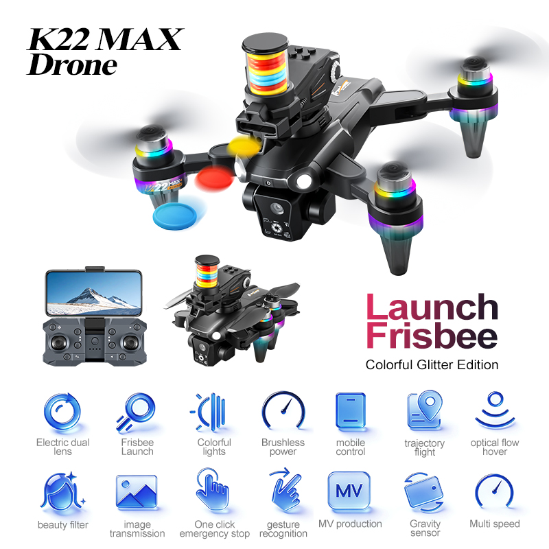 JCMO K22 MAX Frisbee Launch Dr - Drone Kit Professional ulasan dan harga